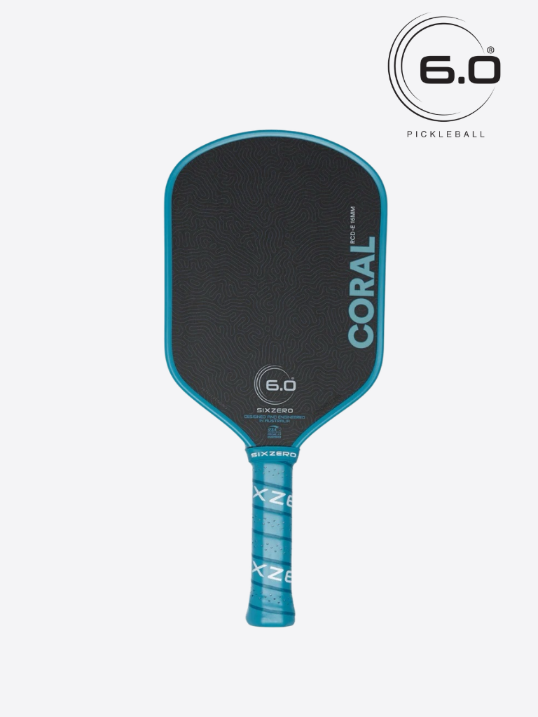 Six Zero Coral Pickleball Paddle - Elongated 3 Colors