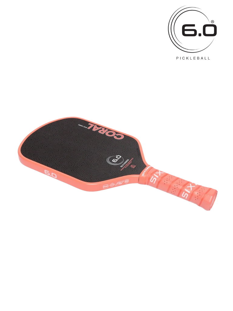 Six Zero Coral Pickleball Paddle - Elongated 3 Colors