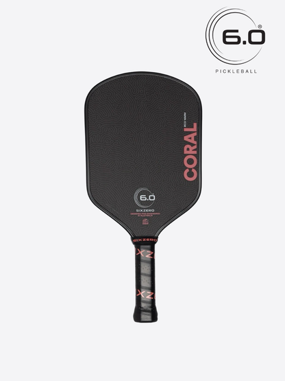 Six Zero Coral Pickleball Paddle - Hybrid 3 Colors