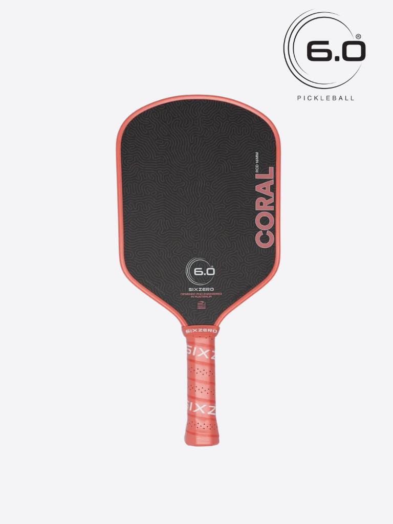 Six Zero Coral Pickleball Paddle - Hybrid 3 Colors