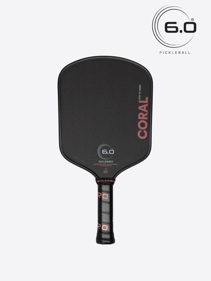 Six Zero Coral Pickleball Paddle - Widebody 3 Colors